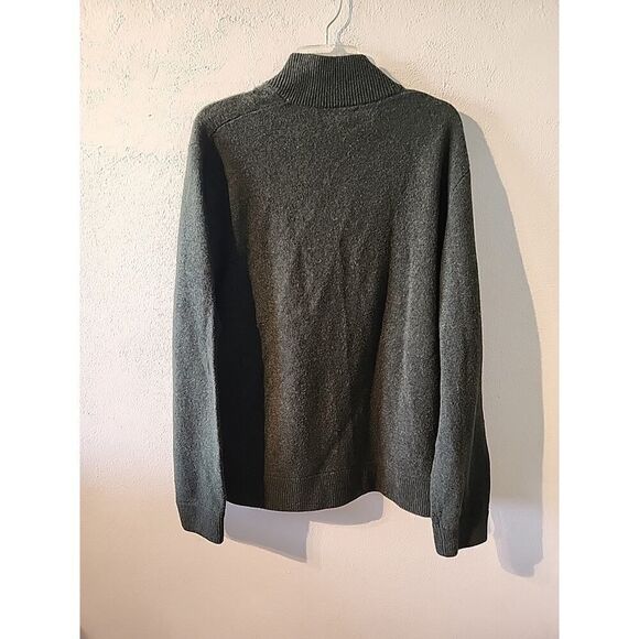 J Crew Lambswool Cardigan Knit Sweater Green Mens XLarge Fisherman Preppy - Picture 5 of 5